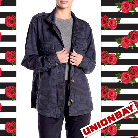 Supplies By Unionbay Carlyle Camo Jacket in Grey - Picture 2 of 5